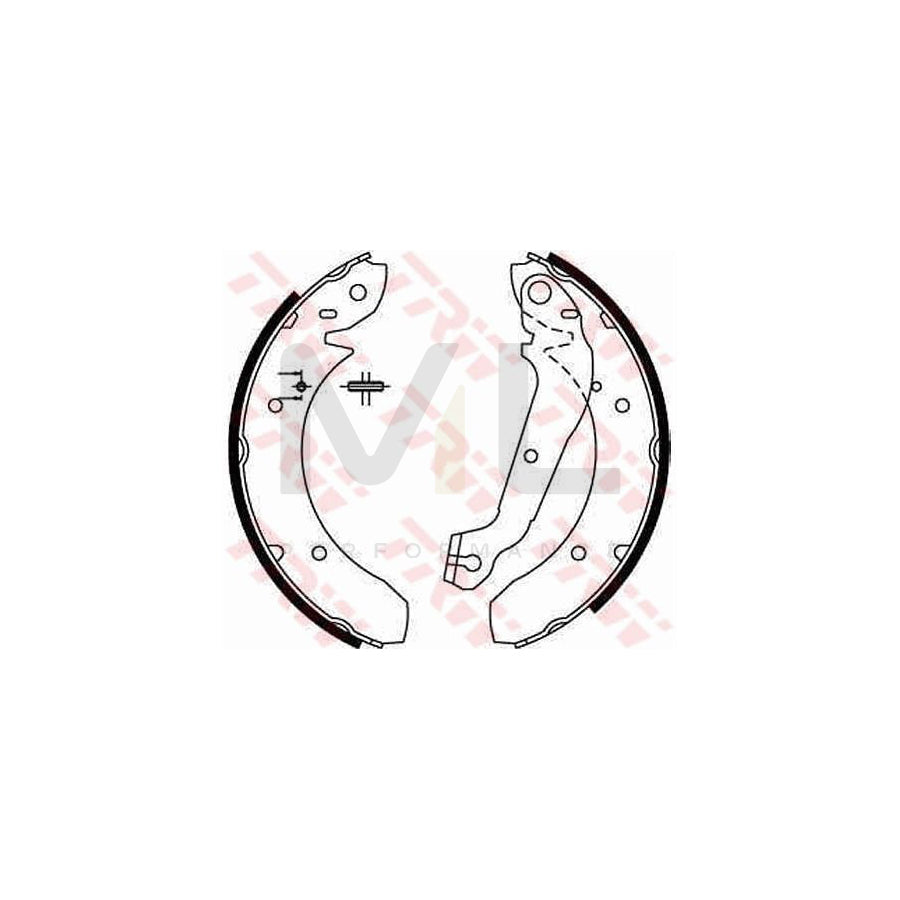 TRW GS6166 Brake Shoe Set for FORD Granada (GU)