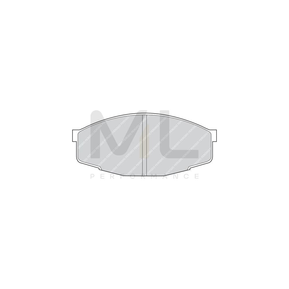 Ferodo Premier FDB281 Brake Pad Set for Toyota Cressida Not Prepared for Wear Indicator
