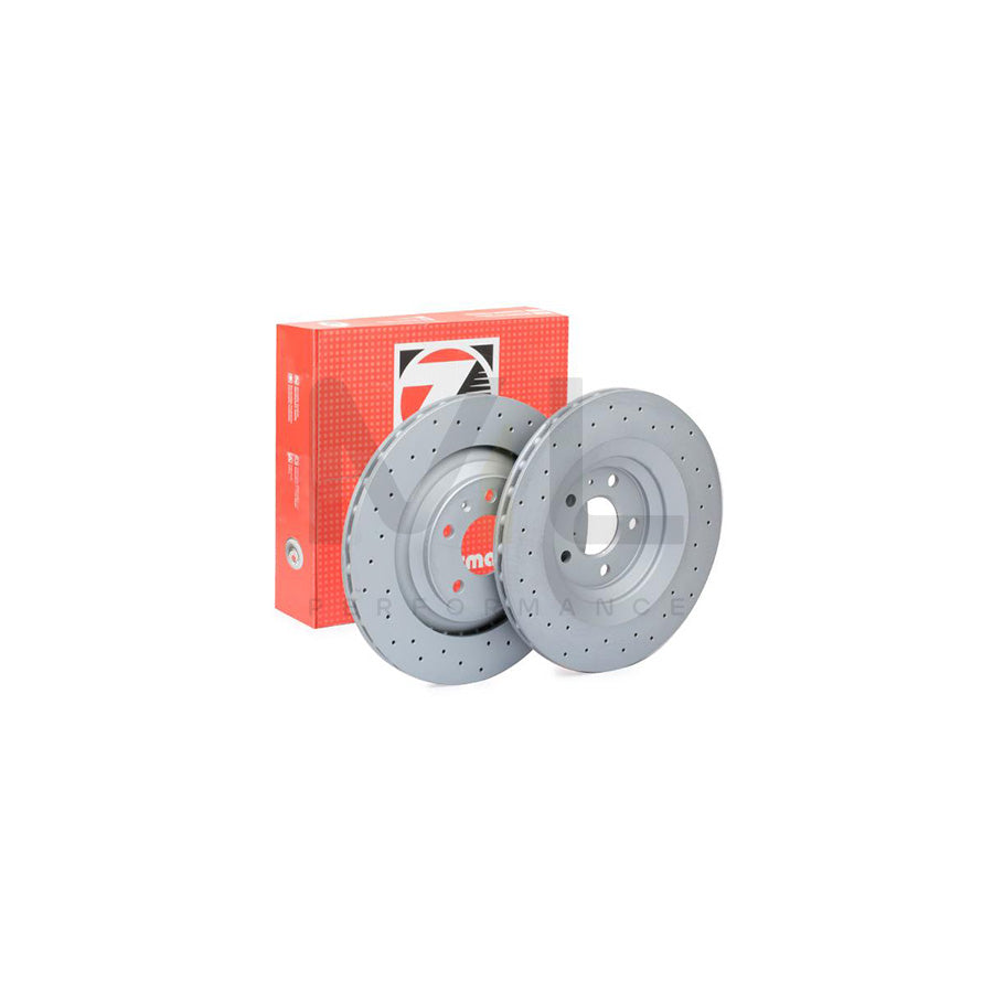 ZIMMERMANN SPORT COAT Z 100.3336.52 Brake Disc Externally Vented, Perforated, Coated - 1 piece