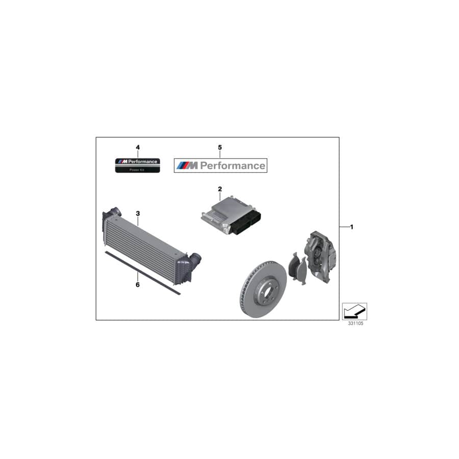 Genuine BMW 11122338078 F11 F10 Power Kit M PERFORMANCE (Inc. 530d & 530dX)