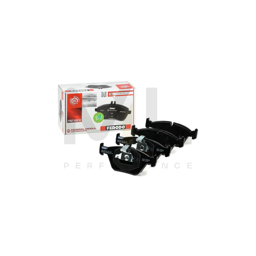 Ferodo FDB4753 Brake Pad Set for BMW 5 Series Premier Eco Friction, Prepared for Wear Indicator, With Piston Clip, Without Accessories