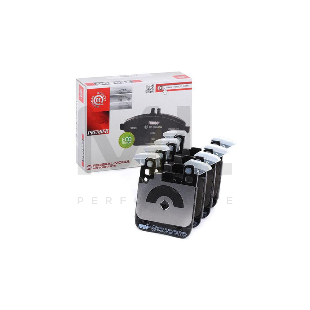 Ferodo FDB4663 Brake Pad Set Premier Eco Friction, Prepared for Wear Indicator, Without Accessories