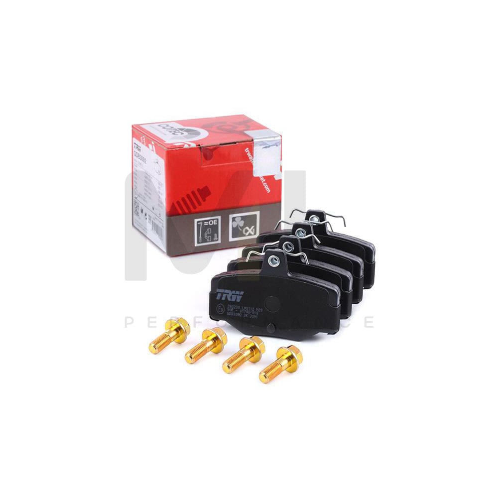 TRW Cotec Gdb3092 Brake Pad Set Not Prepared For Wear Indicator, With Brake Caliper Screws, With Accessories
