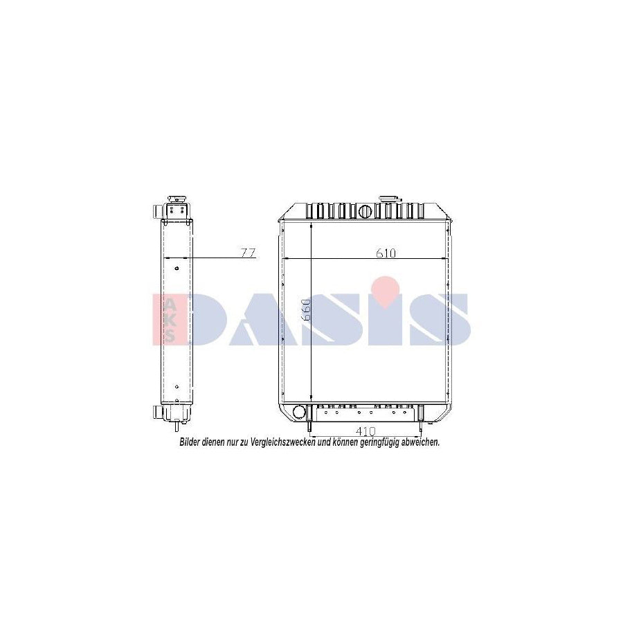 AKS Dasis 440305N Engine Radiator