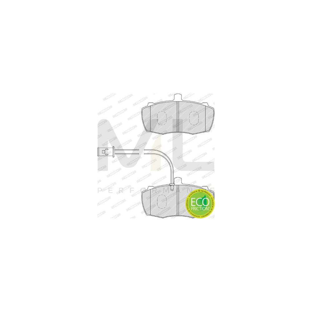 Ferodo Premier Eco Friction FDB4197 Brake Pad Set for Lti Tx Hatchback Incl. Wear Warning Contact, With Accessories