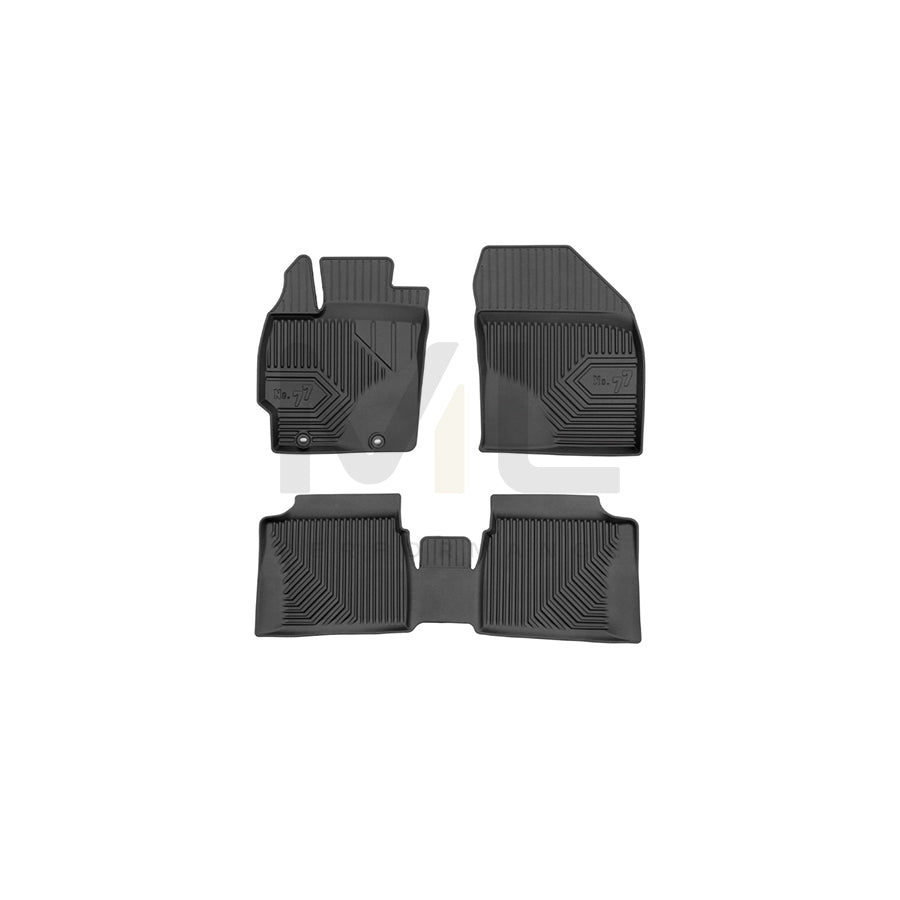 FROGUM Tailored, No.77 77425354 Floor mat set for TOYOTA PRIUS Elastomer, Front and Rear, Quantity: 3, Black, (LHD)