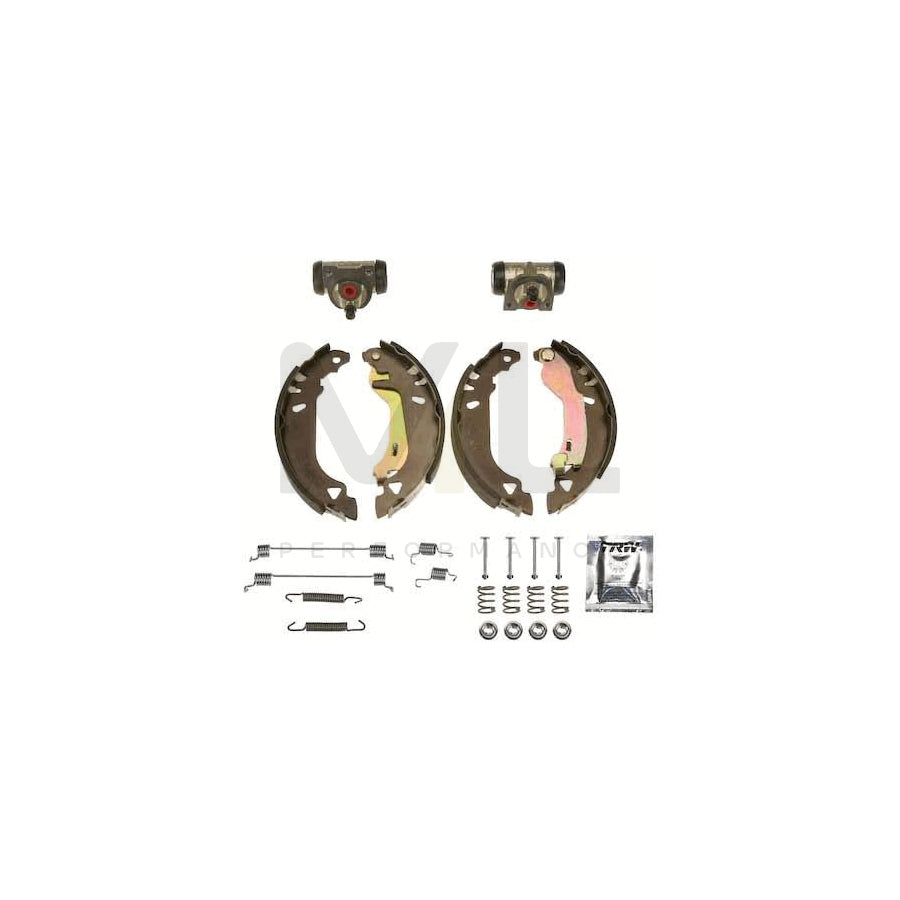 TRW Brake Kit BK1728 Brake Shoe Set with wheel brake cylinder