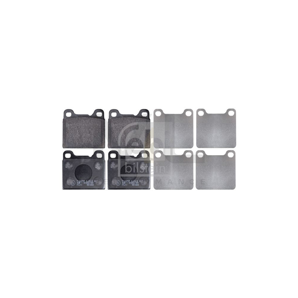 Febi Bilstein 16231 Brake Pad Set Rear Axle, Excl. Wear Warning Contact | ML Performance Car Parts