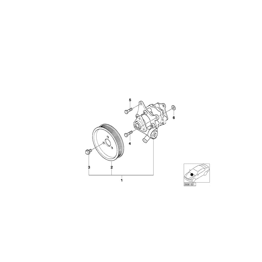 Genuine BMW 32411097078 E52 Vane Pump LUK (Inc. ALPINA V8 & Z8)