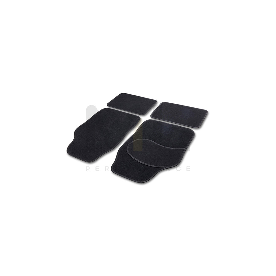 CARTREND Universal fit 10598 Floor mat set Textile, Front and Rear, Quantity: 4, Black