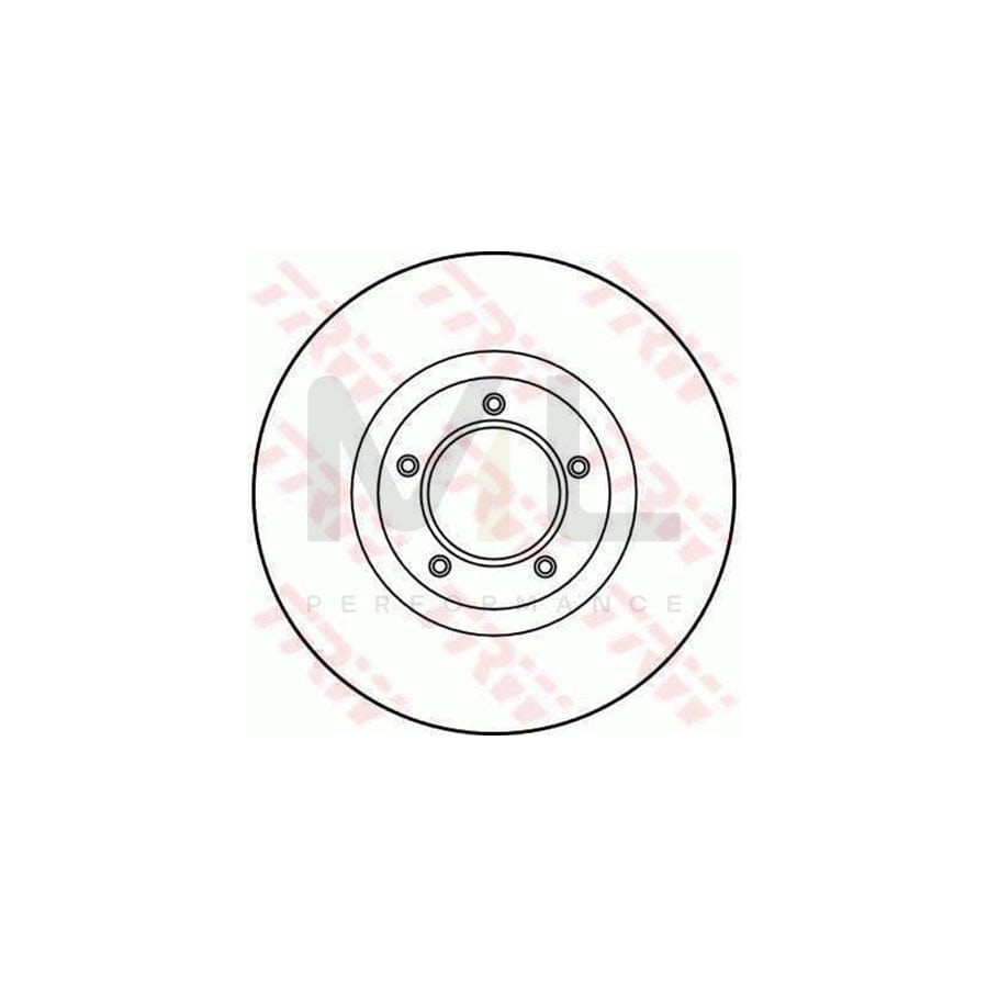 TRW DF1640 Brake Disc Solid - 1 piece
