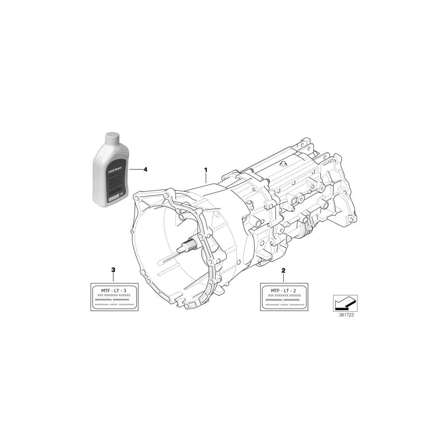 Genuine BMW 23007565198 E60 E61 Exch. 6 Speed Gearbox GS6X37BZ - TJEO (Inc. X3)