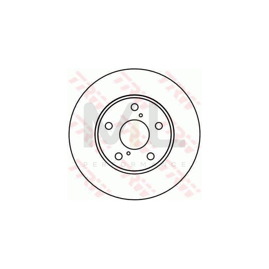 TRW DF4114 Brake Disc for TOYOTA MR2 II Coupe (W20) Vented - 1 piece