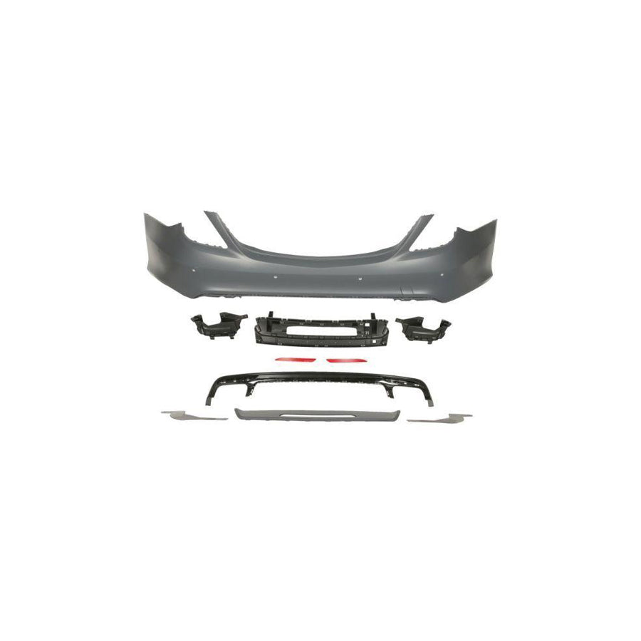 Blic 5506-00-3510955Kp Rear Bumper Suitable for Mercedes-Benz S-Class Saloon (W222, V222, X222)