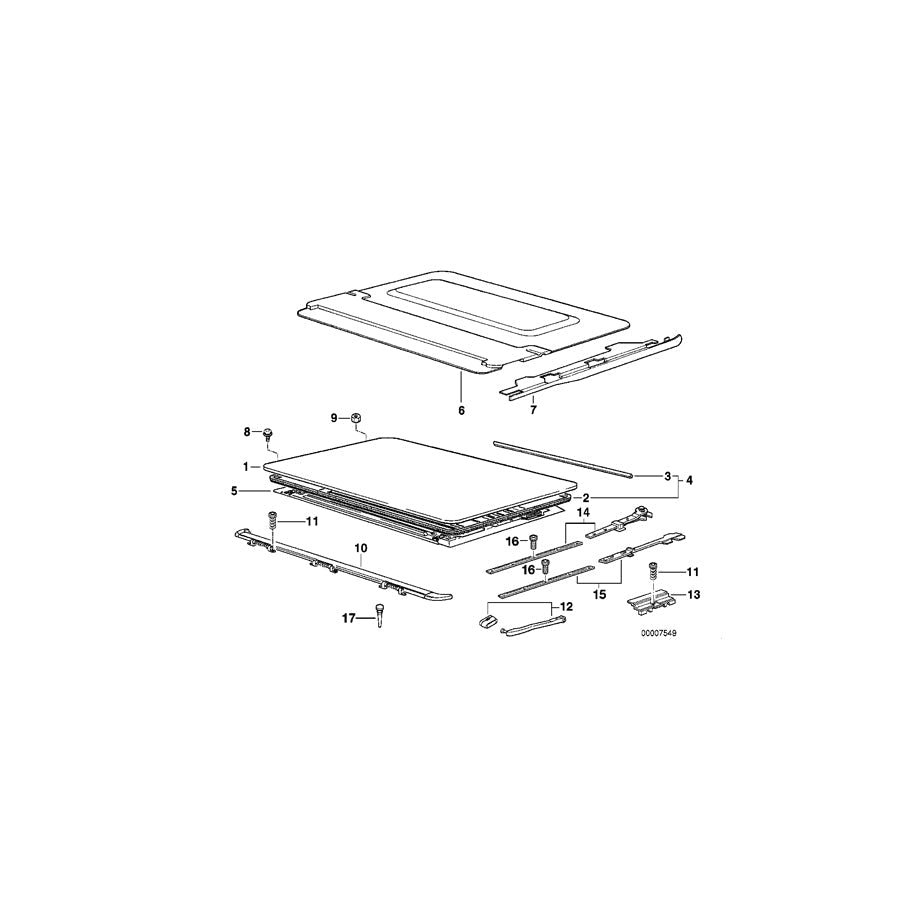 Genuine BMW 54128186797 E36 Ceiling Frame Covered Velours HELLBEIGE (Inc. 320i, 318tds & 325tds)