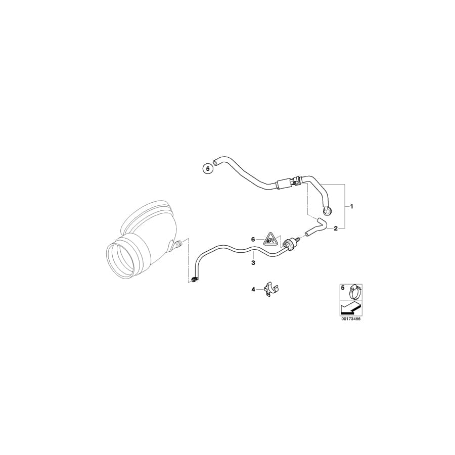 Genuine BMW 11617840499 E85 E86 Air Shut-Off Valve (Inc. Z4 M3.2)