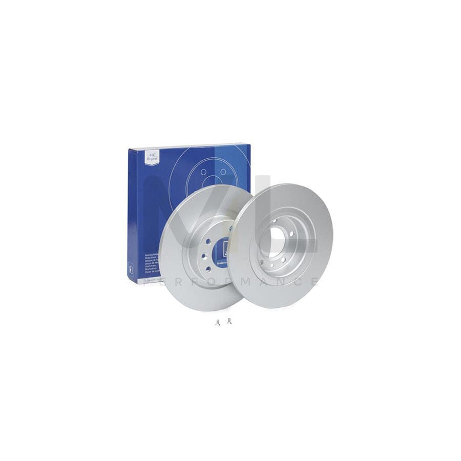 ATE 24.0112-0197.1 Brake Disc for PEUGEOT 508 Solid, Coated, with bolts/screws - 1 piece