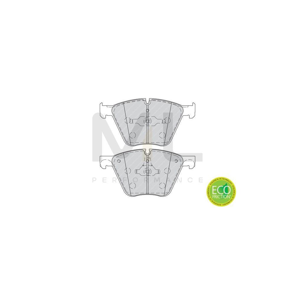 Ferodo Premier Eco Friction FDB4258 Brake Pad Set Prepared for Wear Indicator, With Piston Clip, Without Accessories