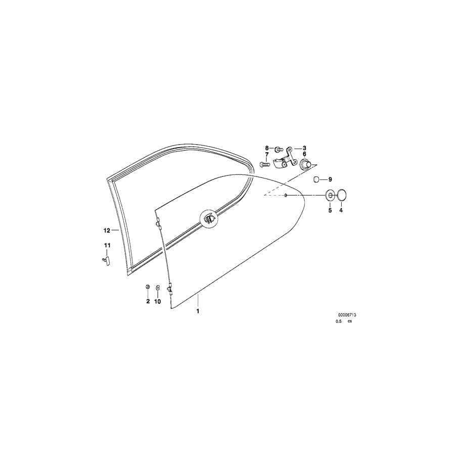 Genuine BMW 51368144048 E36 E46 Base (Inc. 316i 1.6)