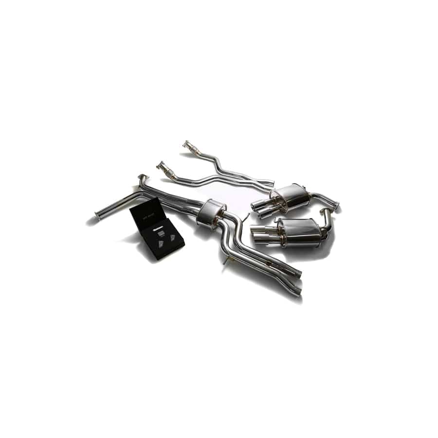 Armytrix AUC7T-QS11C Valvetronic Exhaust System Audi A6 | A7 C7 3.0 TFSI V6 2011-2021 with Quad Chrome 3.5"