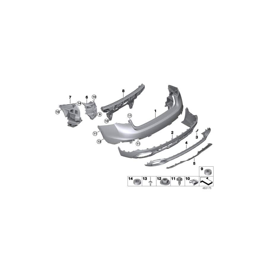 Genuine BMW 41007451039 F16 Spacer Holder (Inc. X6)