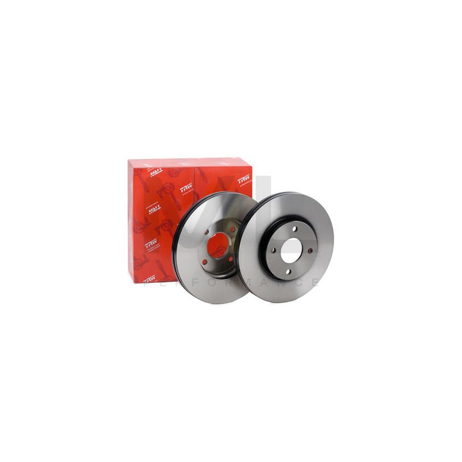 TRW DF6520 Brake Disc for FORD Fiesta Mk5 Hatchback (JH1, JD1, JH3, JD3) Vented, Painted - 1 piece