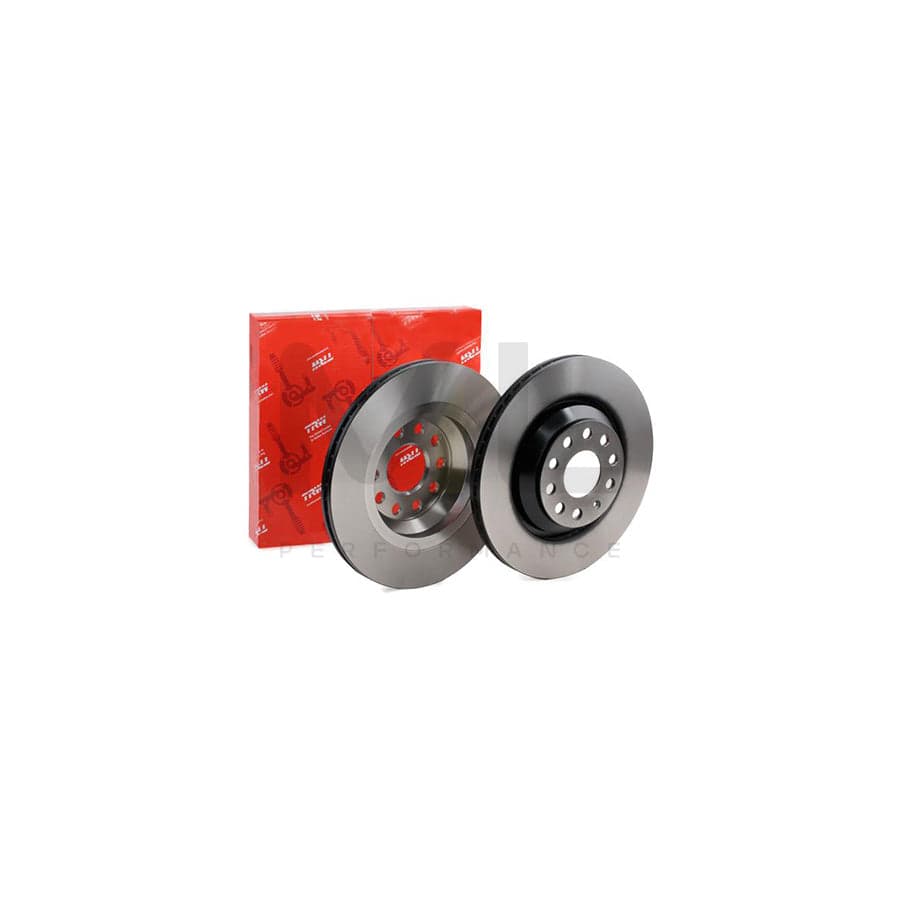 TRW DF4754 Brake Disc Vented, Painted, High-carbon - 1 piece