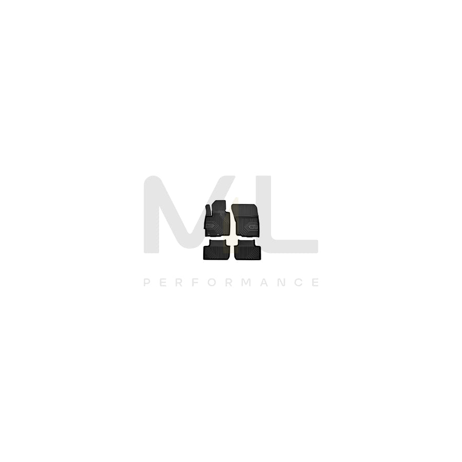 FROGUM Tailored 77407503 Floor mat set Elastomer, Front and Rear, Quantity: 4, Black, (LHD)