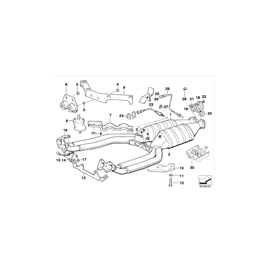 Genuine BMW 11781402221 E31 Bracket For Lambda Probe Cable (Inc. 850CSi)