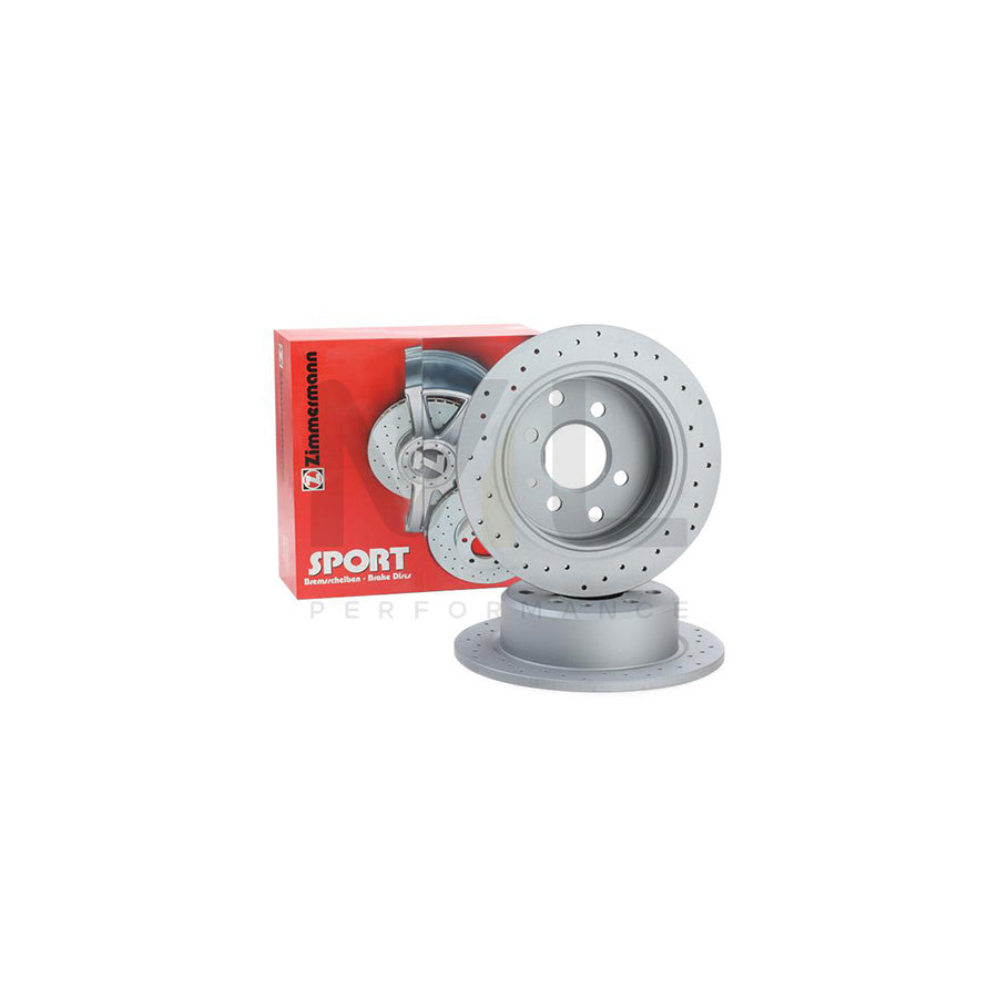 ZIMMERMANN SPORT COAT Z 150.1129.52 Brake Disc for BMW 3 Series Perforated, Solid, Coated - 1 piece