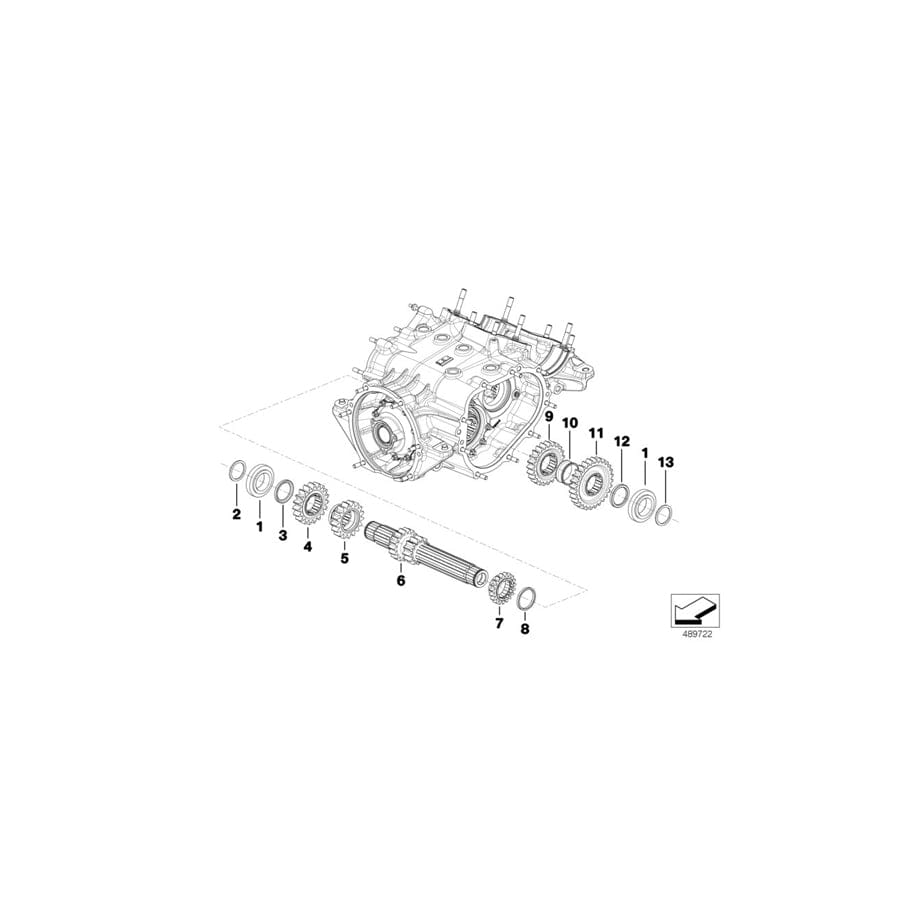Genuine BMW 23008419483 Reverse Gear Wheel (Inc. M6 GT3)