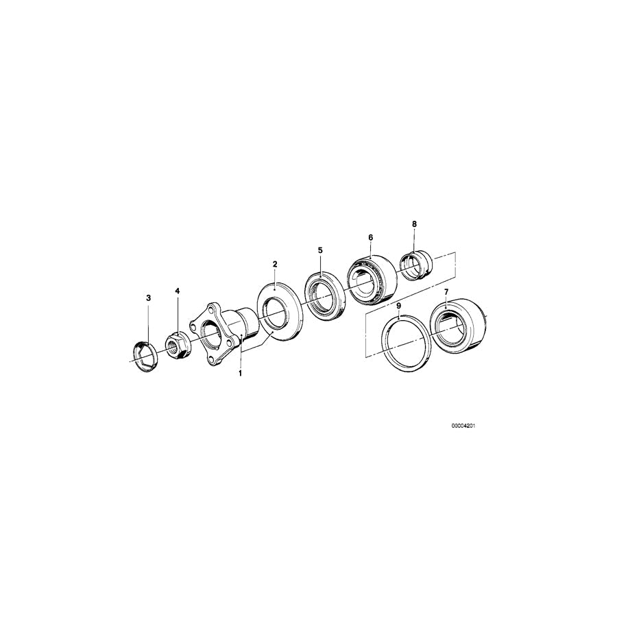 Genuine BMW 33121204657 E32 E34 E23 Clamping Bush (Inc. 740i, 730 & 535i)