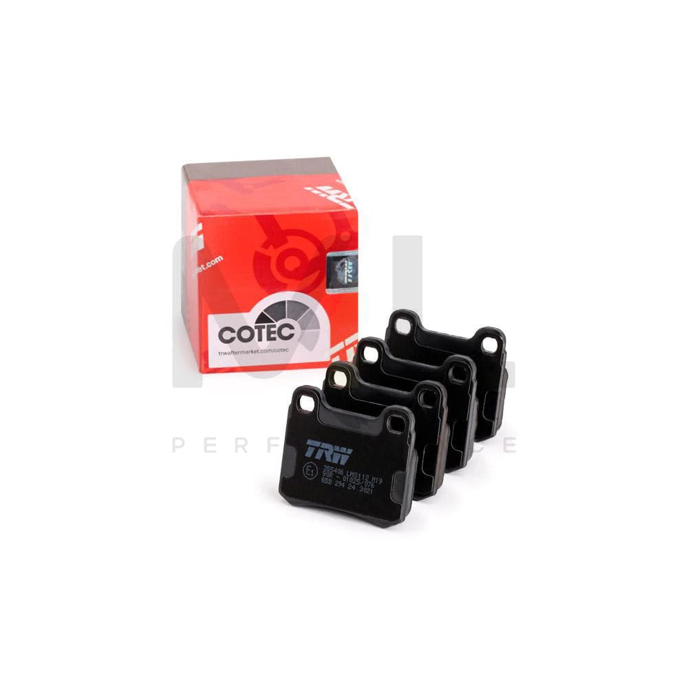 TRW Cotec Gdb294 Brake Pad Set Suitable For Mercedes-Benz 190 (W201) Not Prepared For Wear Indicator