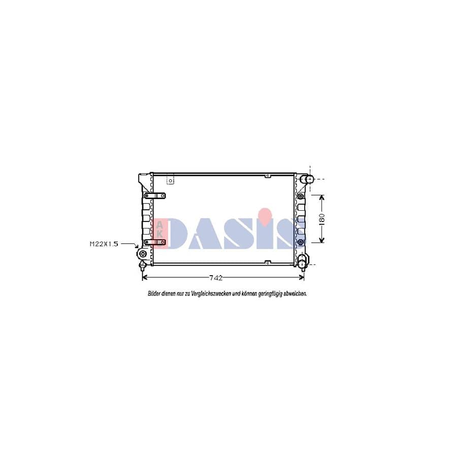 AKS Dasis 330050N Engine Radiator for Seat Toledo I Hatchback (1L)