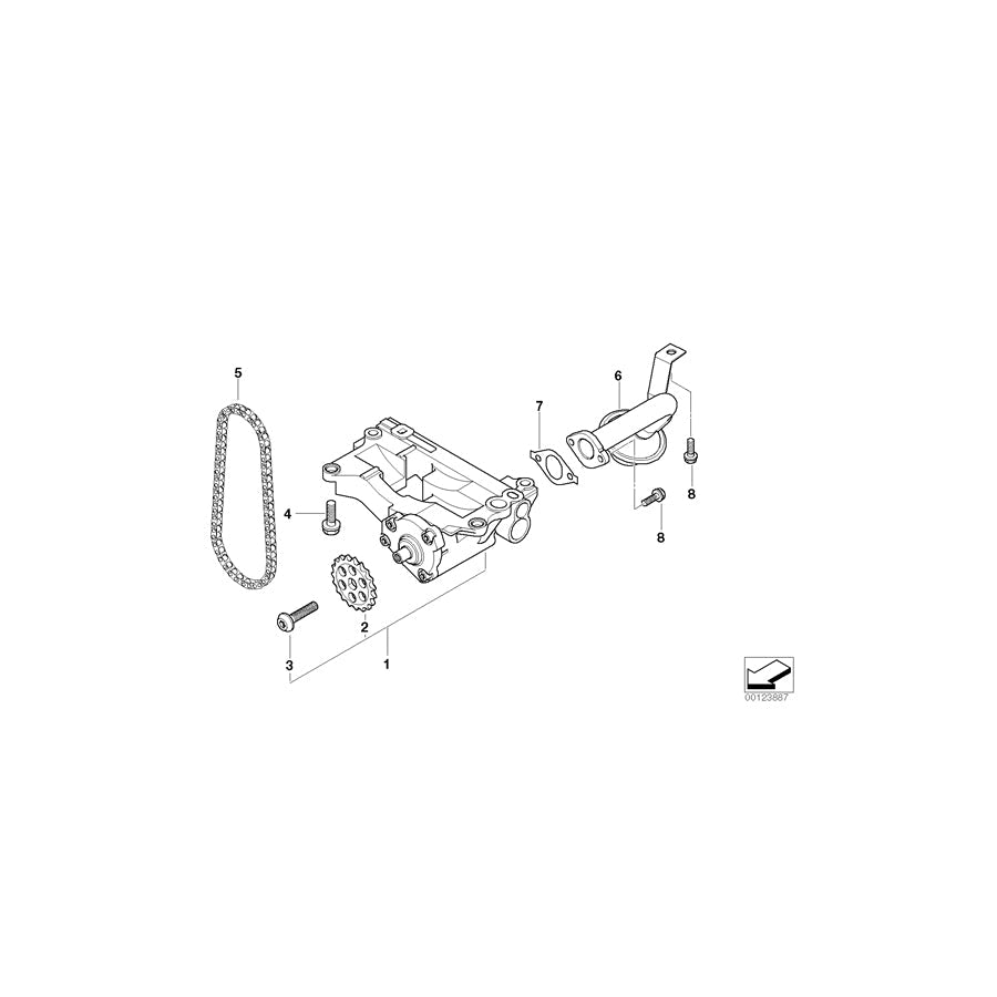 Genuine BMW 11417791670 E83 E83 Intake Tube (Inc. X3 2.0d)