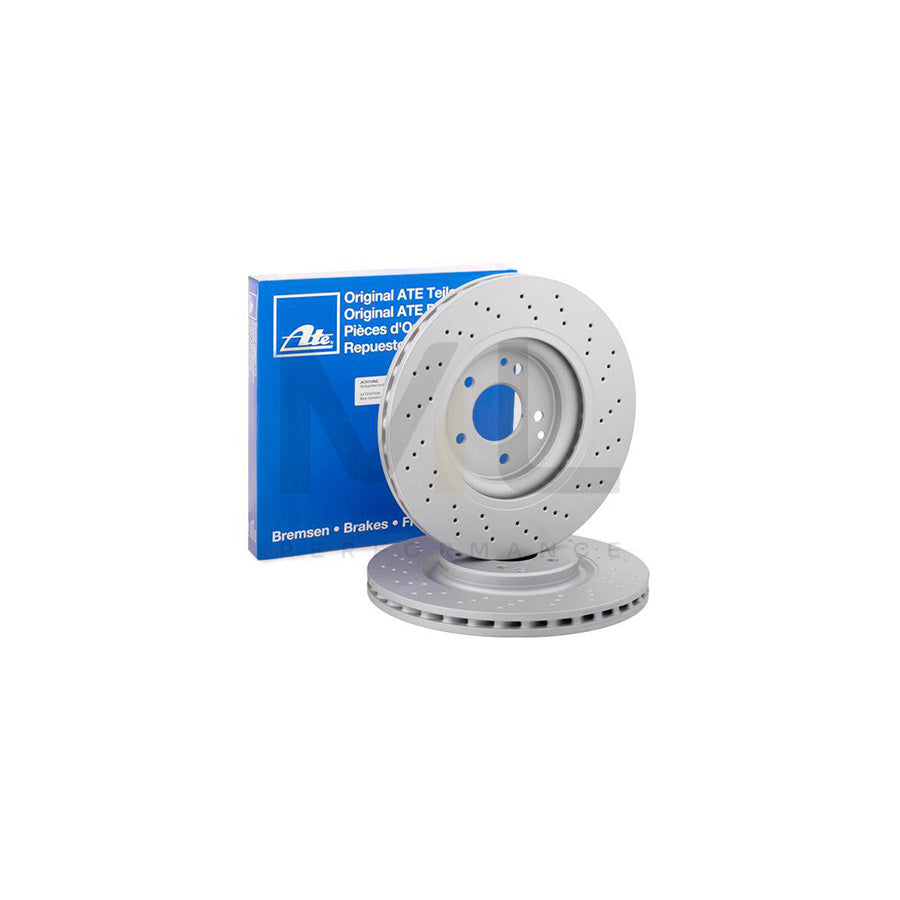ATE 24.0128-0177.1 Brake Disc Perforated / Vented, Coated, Alloyed / High-carbon - 1 piece