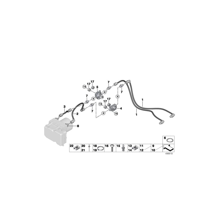 Genuine BMW 41008427625 Blind Rivet, Flat Headed 3,2X6,0 A2 (Inc. M6 GT3)