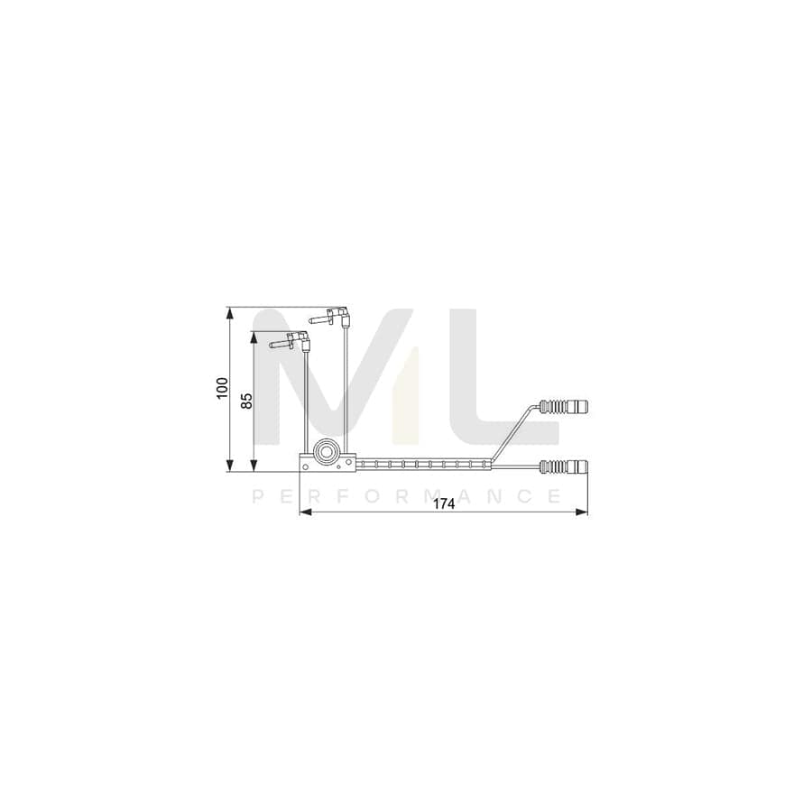BOSCH 1 987 474 584 Brake pad wear sensor | ML Performance Car Parts