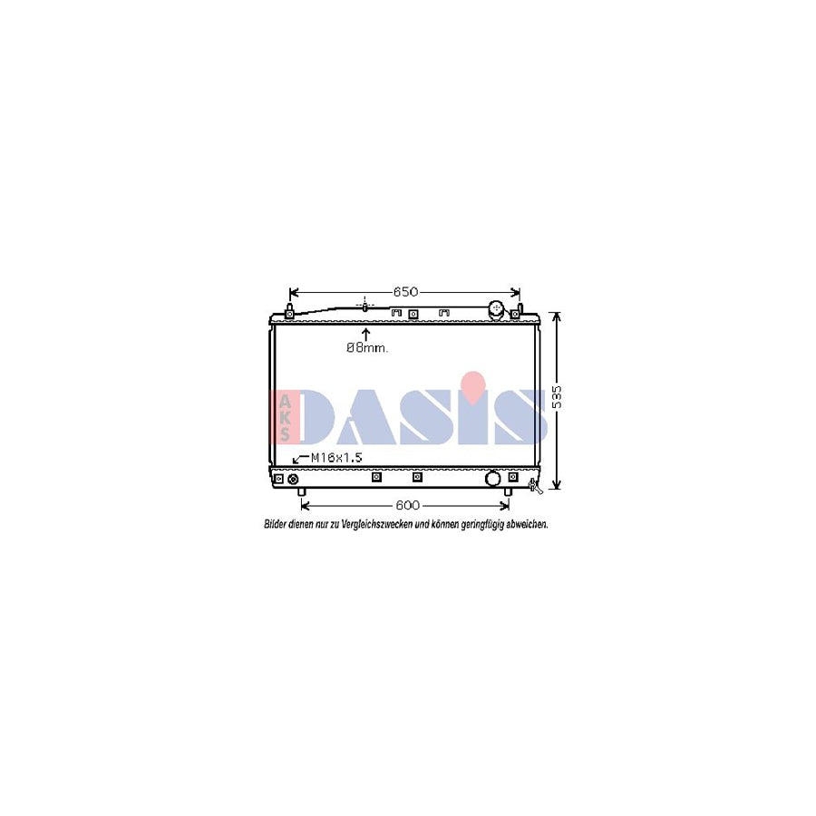 AKS Dasis 210219N Engine Radiator for Toyota Previa / Estima II (Xr30)