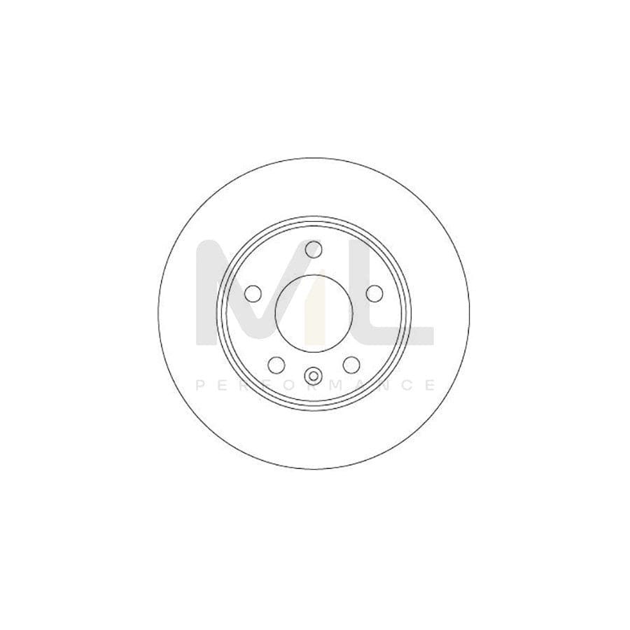 TRW DF6915 Brake Disc for OPEL Zafira B (A05) Solid, Painted - 1 piece