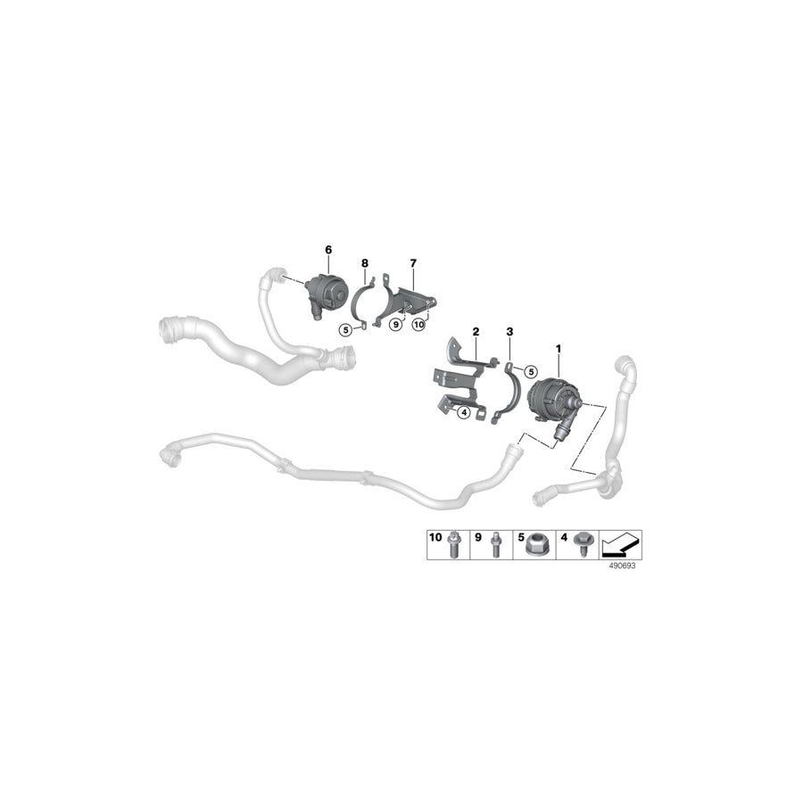 Genuine BMW 11517935184 G07 G02 G05 Support (Inc. X3 M40iX, X4 M40iX & X5 40iX)