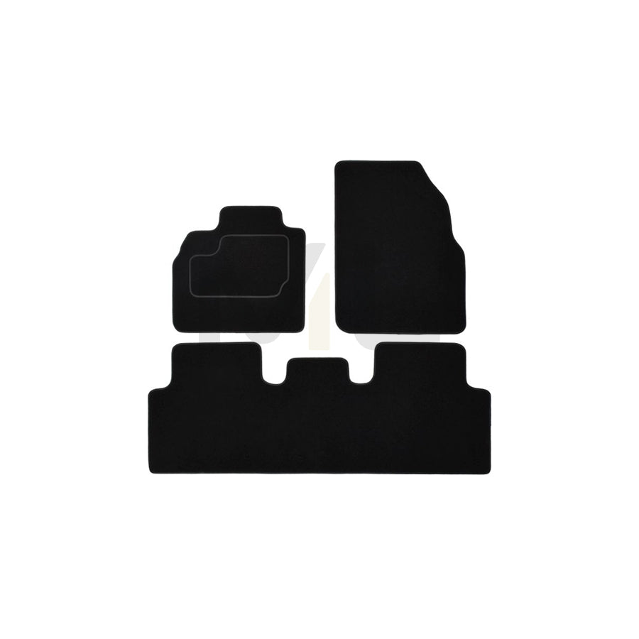 MAMMOOTH A041 RNT415 PRM 01 Floor mat set for RENAULT Grand Scテゥnic II (JM) Textile, Front and Rear, Black