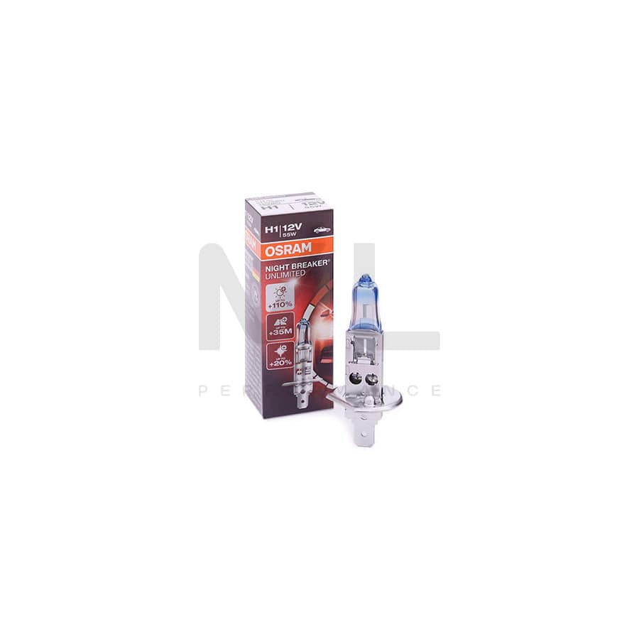 OSRAM NIGHT BREAKER UNLIMITED 64150NBU Bulb, spotlight H1 12V 55W P14,5s Halogen