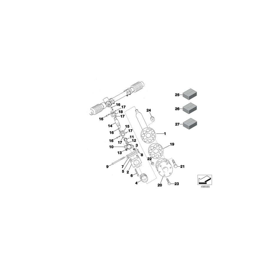 Genuine BMW 32312483163 Countersunk Head Screw M5X20 10.9 PHR (Inc. E36 318iS Class 2 & E36 320i STC '95)