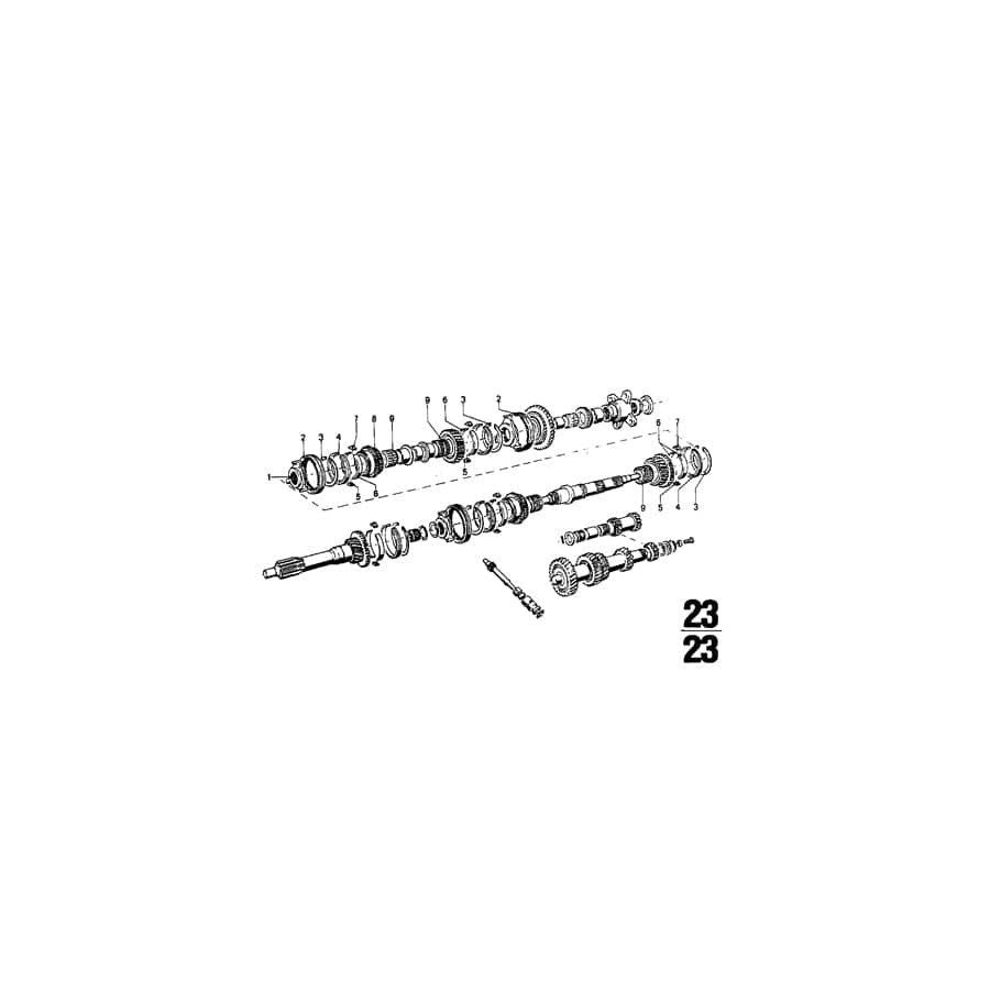 Genuine BMW 23231200748 E12 Guide Sleeve 2Nd And 3Rd Gear (Inc. 2002turbo, 1802 & 520i)