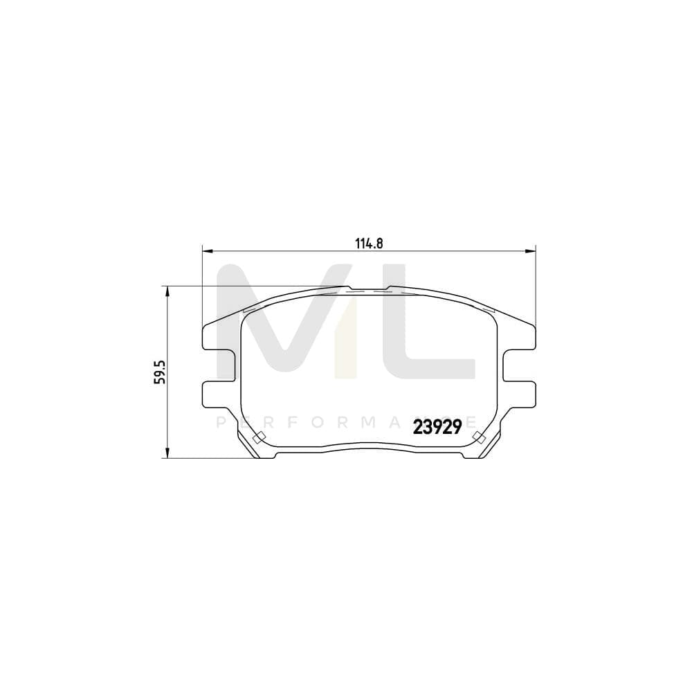 brembo-p-56-050-brake-pad-set-for-lexus-rx-i-xu10-excl-wear-warning-contact