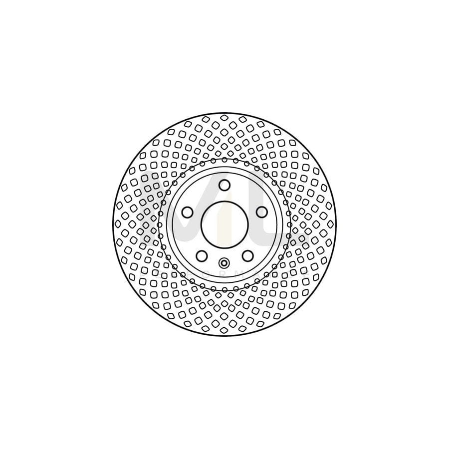 TRW DF6015S Brake Disc Vented, Painted - 1 piece