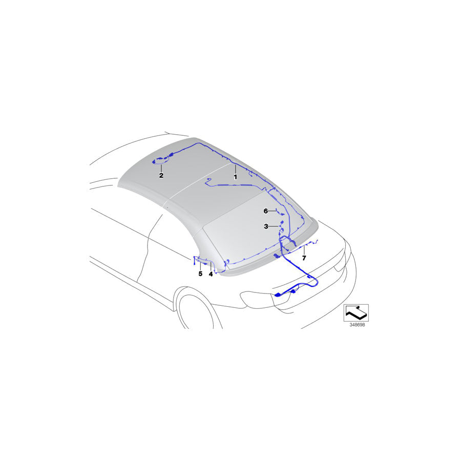 Genuine BMW 54377344463 F83 F33 Wiring Harness For Hydraulic Pump (Inc. 440iX, 420d & 435dX)