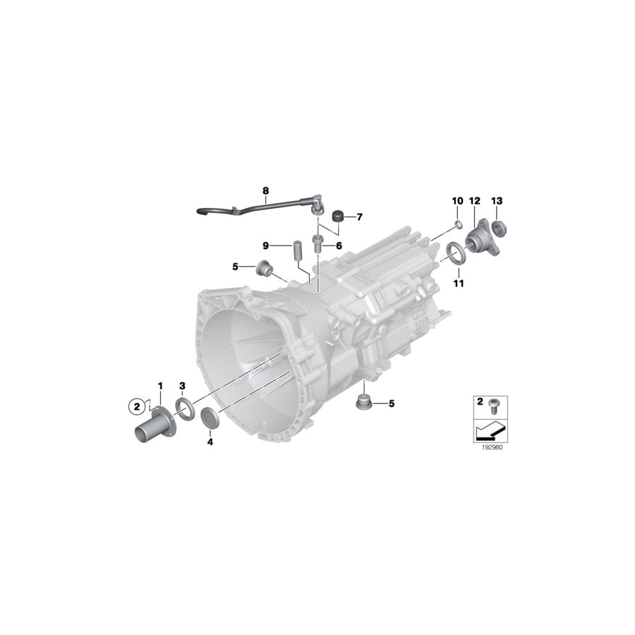Genuine BMW 23217564722 E81 E92 E85 Output Flange (Inc. 116i 2.0, 116i 1.6 & 320i)