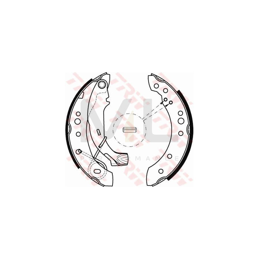 TRW GS8467 Brake Shoe Set